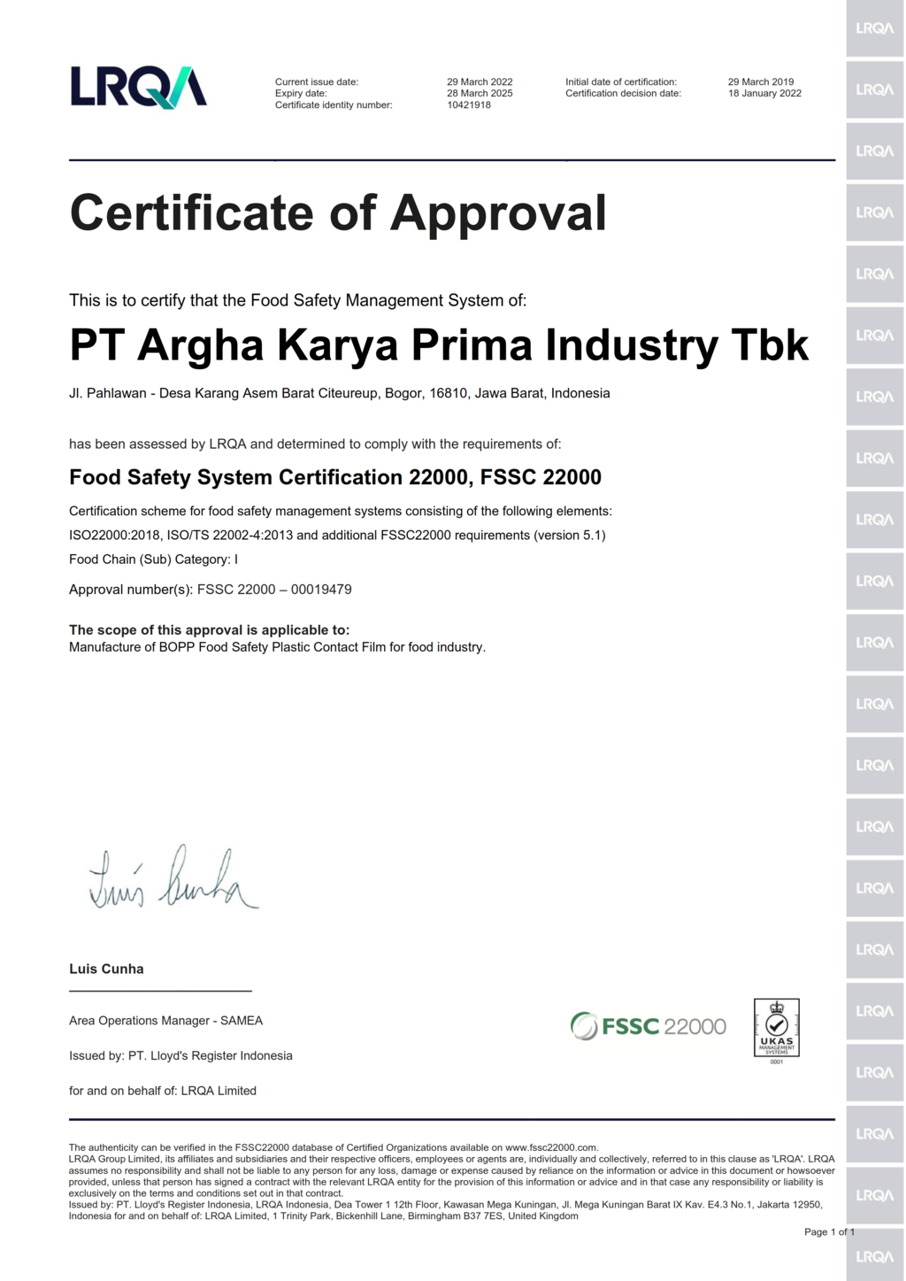 ISO 9001 Certification